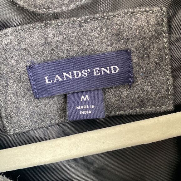 Lands End Mens Wool Blend Jacket M - Picture 6 of 7